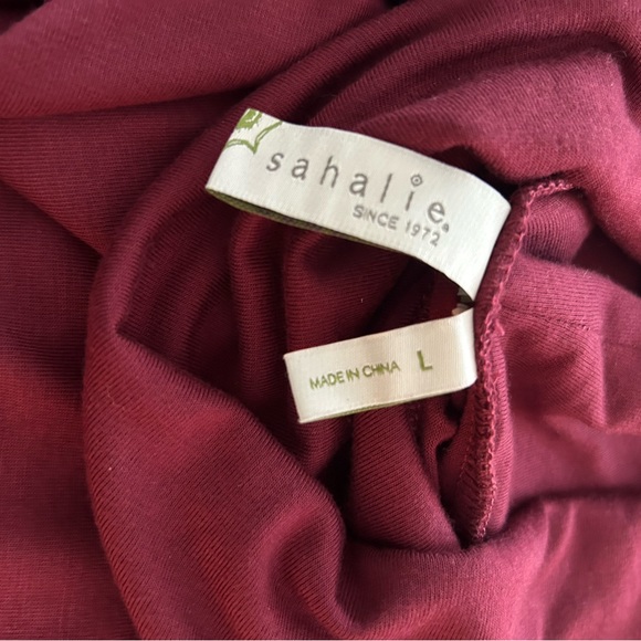 Burgundy Turtleneck Tunic by Sahalie - Picture 6 of 6